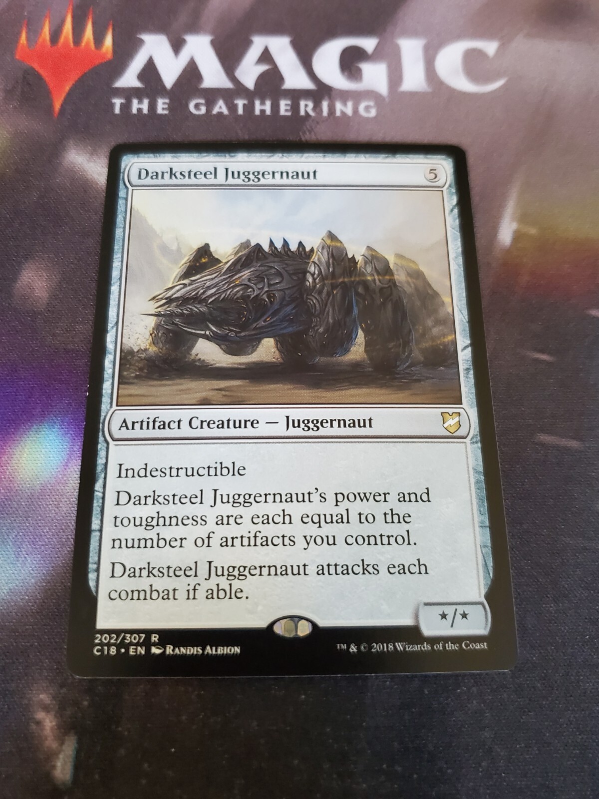 Mtg. Darksteel Juggernaut. Commander 2018. Lp