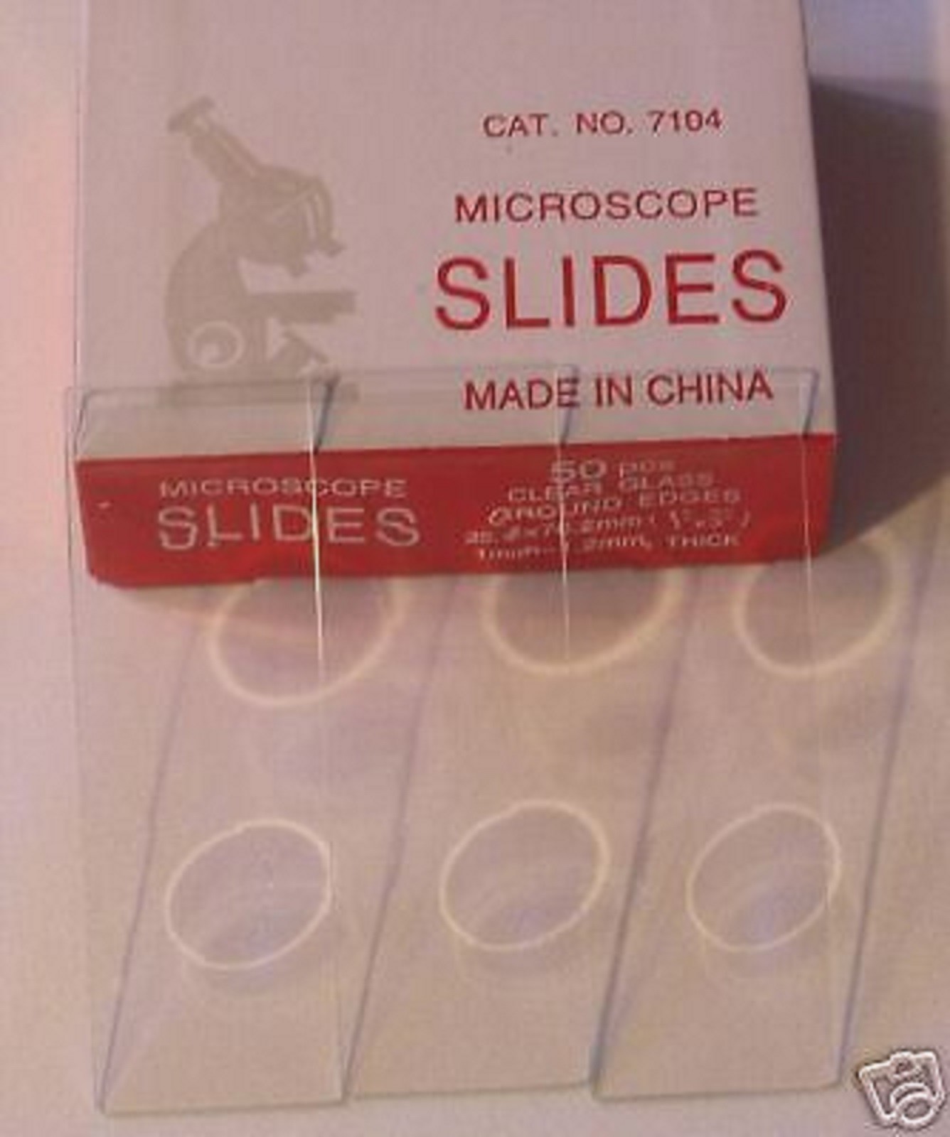 Blank Microscope Slides Double Concave 250 Ground Edges
