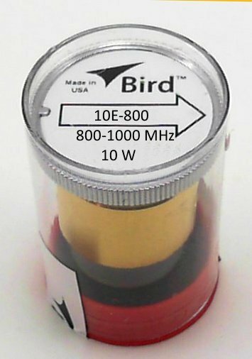 Bird 43 Wattmeter Element 10E-800  800-1000 MHz 10 Watts (New)
