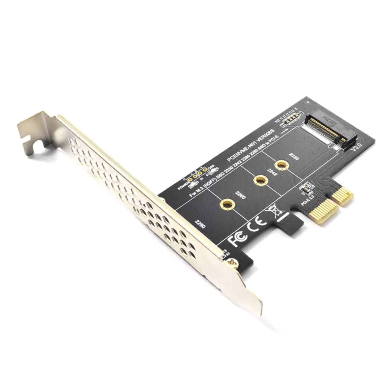 PCI-Express 1X to M.2 NGFF Adapter Card PCIE 3.0 X1 to NVME SSD M2 for Lite-On