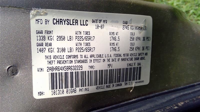 Passenger Right Front Spindle/Knuckle Fits 08-19 CARAVAN 209154