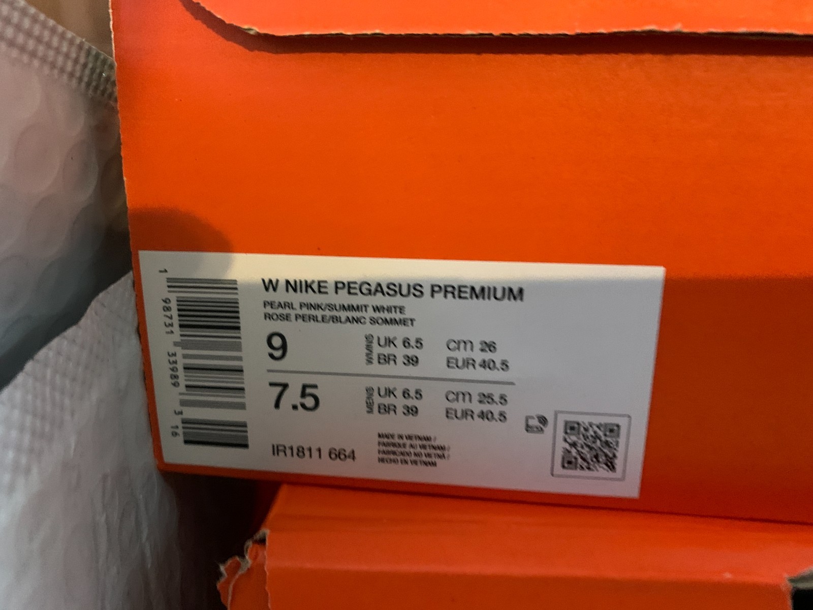 Nike Womens ZoomX Pegasus Premium Pearl Pink Summit White plus vomero fly vapor