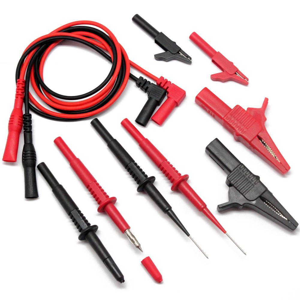 AIdetek Automobile Alligator Clips Crocodile Clips 4 Fluke Multimeter TLP20159