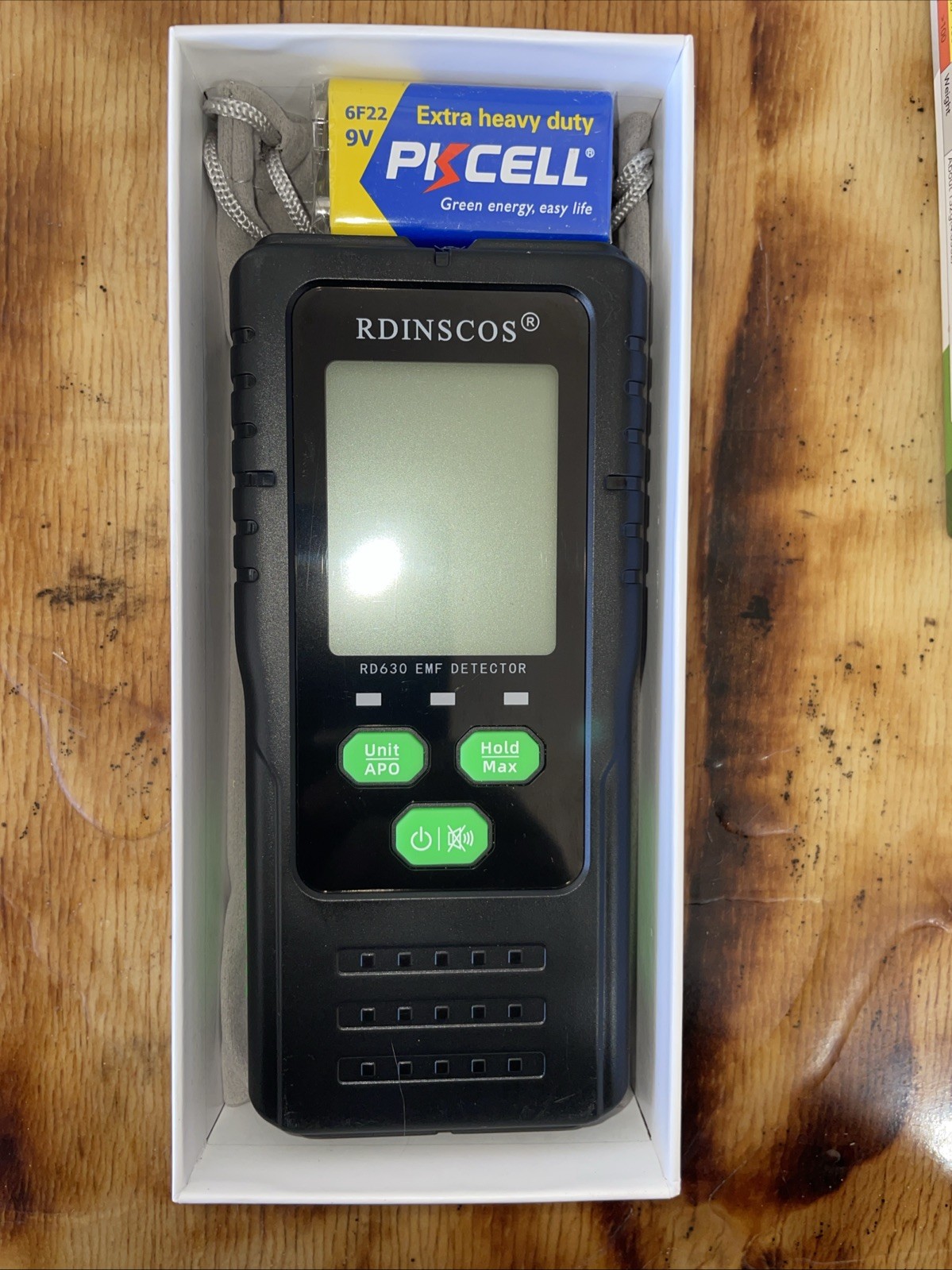 EMF Meter Detector By RDINSCOS Open Box Electromagnetic 3-1 Detector RD630W-US