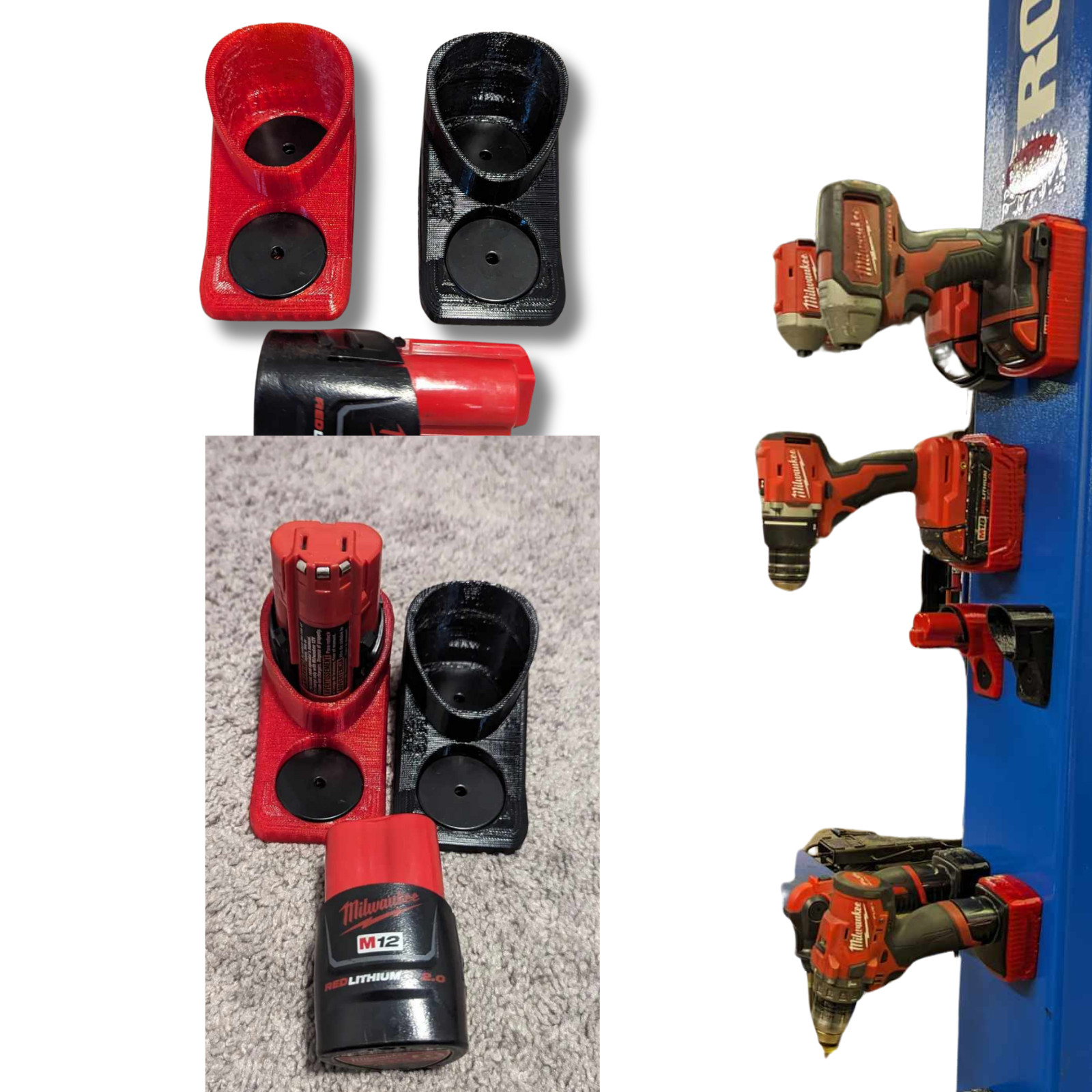 Milwaukee M12 Compact Battery Soft Plastic Magnetic Base for M12 1.5AH, 2AH &
