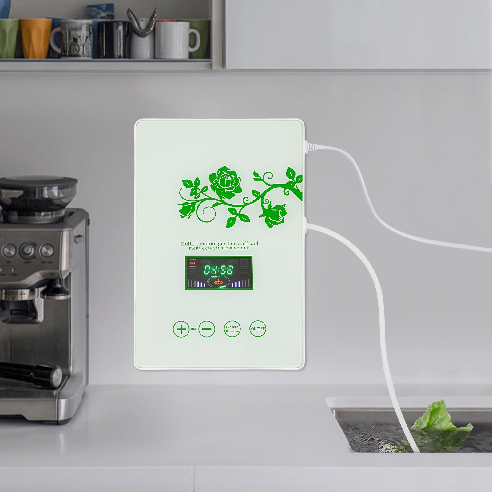 600mg/h Food Vegetable Sterilizer Ozone Generator Ozonator Air Purifier Water