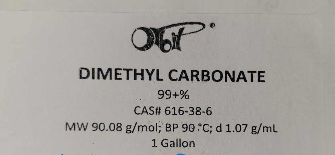 DIMETHYL CARBONATE (1 GALLON) DMC [CAS#616-38-6] Green Solvent w/FREE NEW BUCKET
