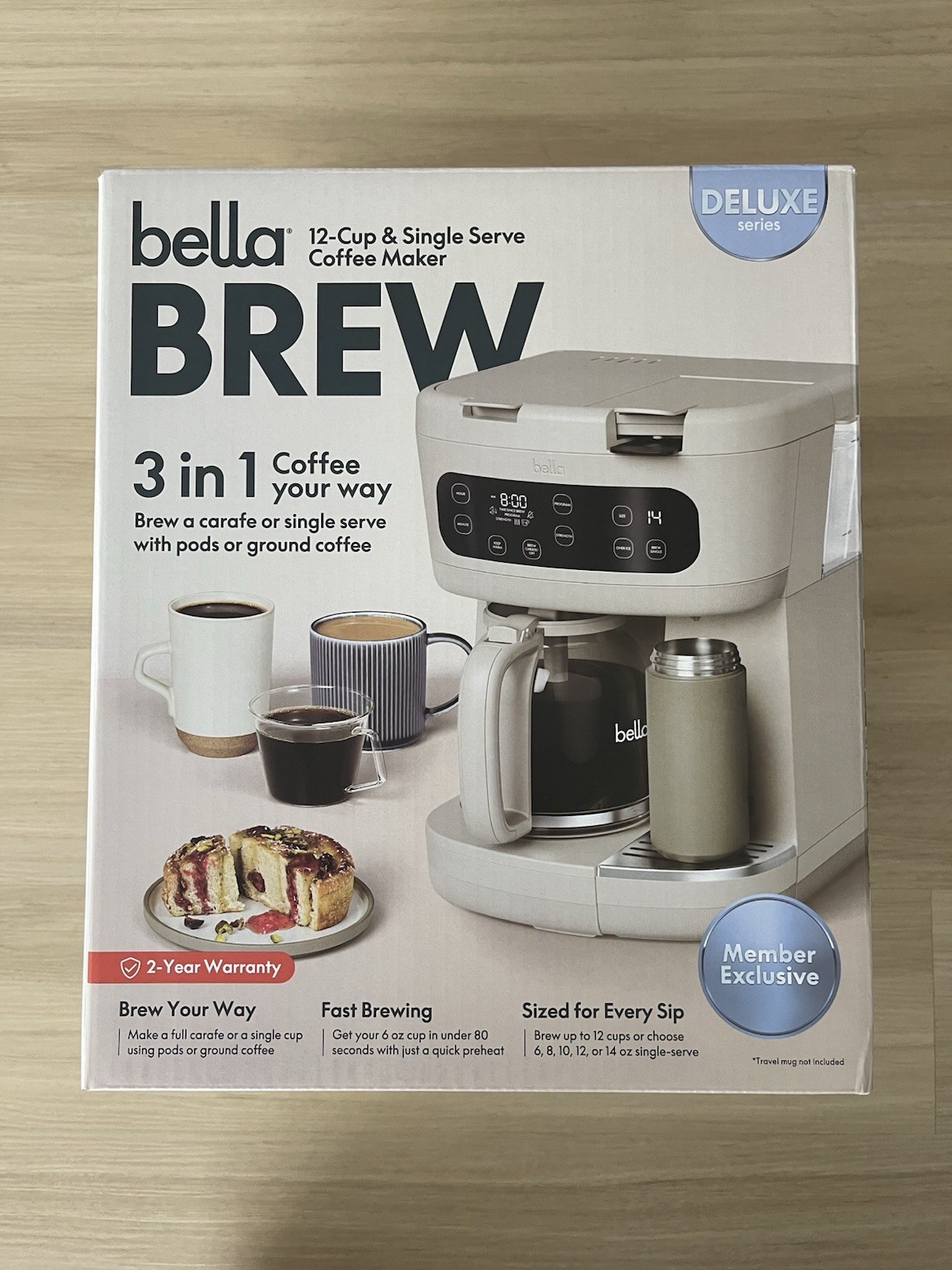 Bella Pro 90283 MultiBrew 12-Cup Single Serve Pod Drip Coffee Maker - Black