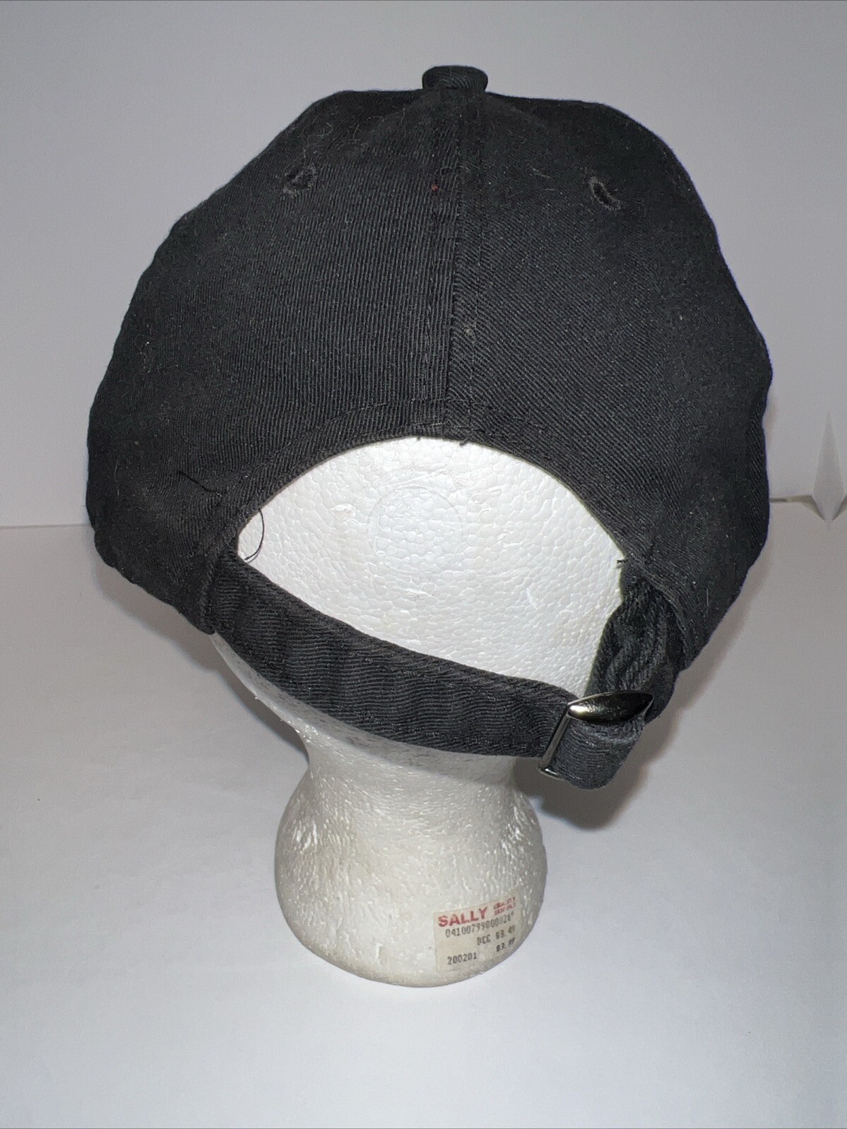 Mill Ridge Wintery Hard Cider White on Black Distressed Hat Cap Strap Buckle