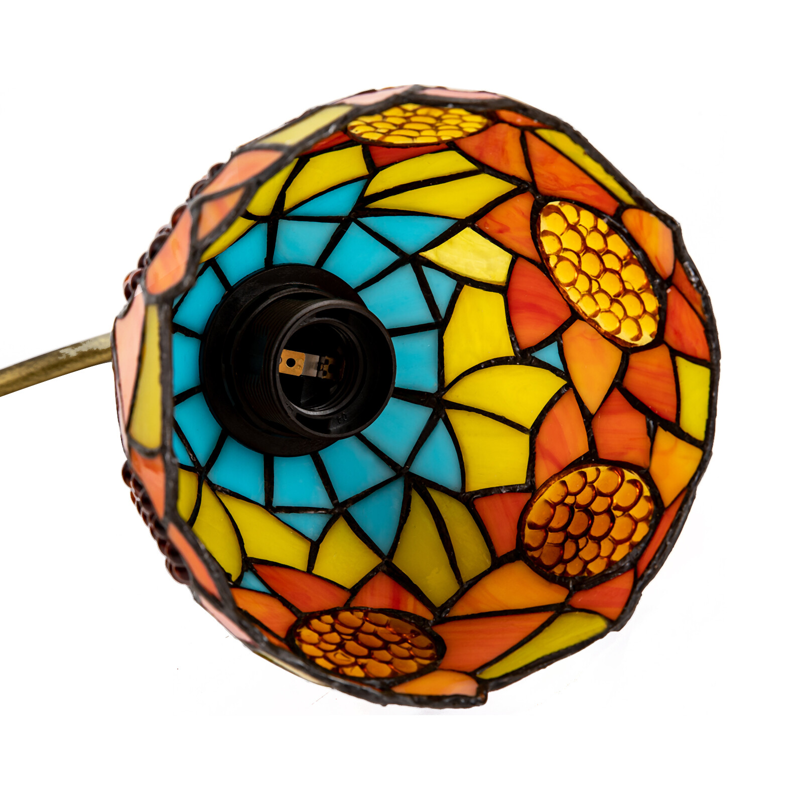 110V Wall Sconce Lamp Tiffany Vintage Stained Glass Wall Light Indoor E26