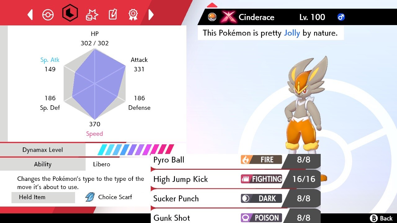 Pokemon Sword and Shield 6iv Shiny Cinderace - FAST DELIVERY!