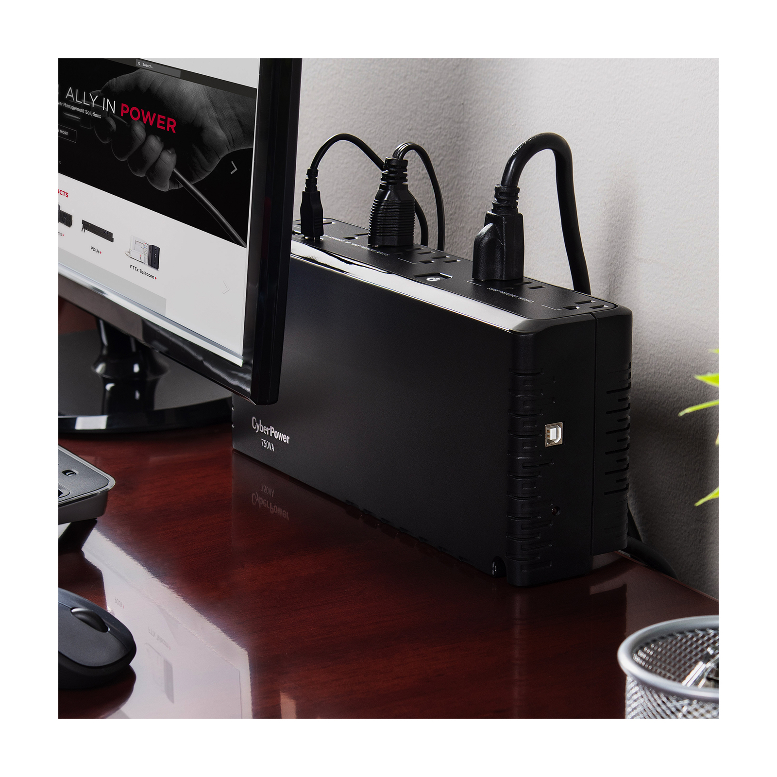 CyberPower 8-Outlet 750VA PC Battery Back-Up System & Surge Protector