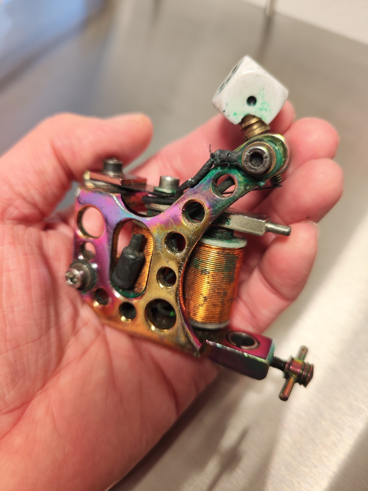 Vintage Robinson & Dickson tattoo machine