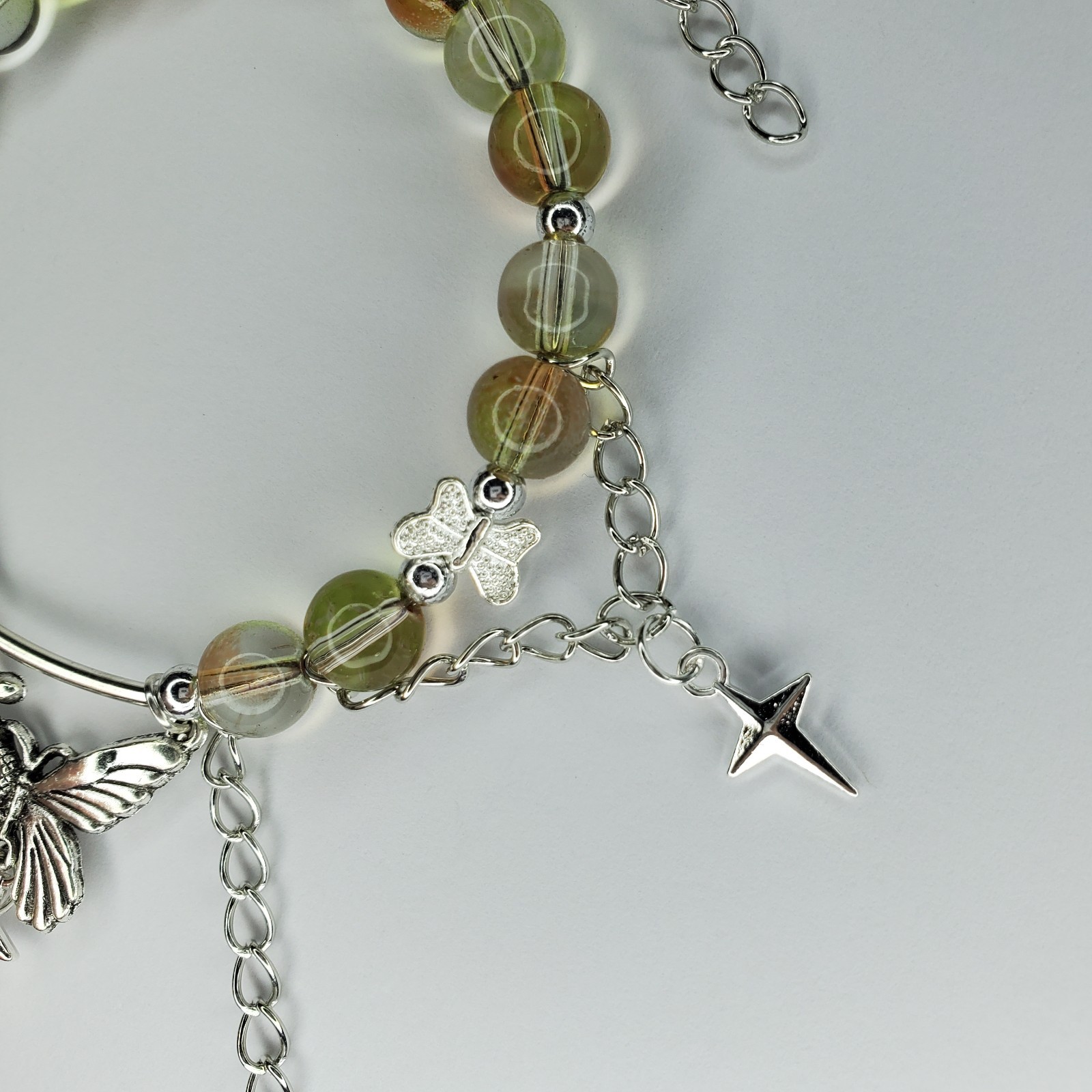Hand crafted artisan unique gemstone bracelet