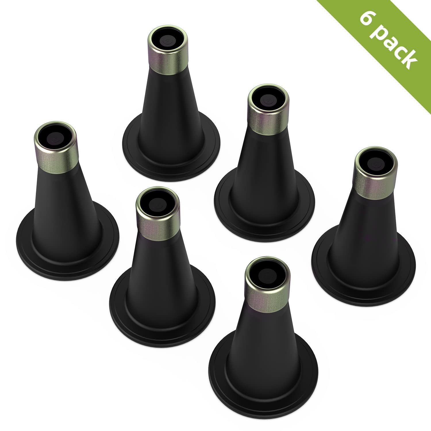 6 Pcs Bed Frame Feet,Feet for Replace Wheels,Risers for Bed Frame,Prevent Sli...