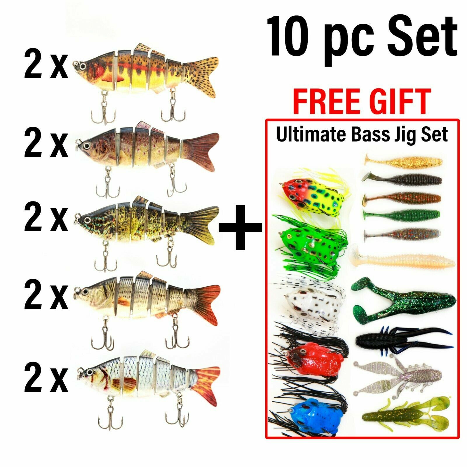 UFISH - Best Bass Crankbaits, Lifelike fishing lures, Fishing lure lot