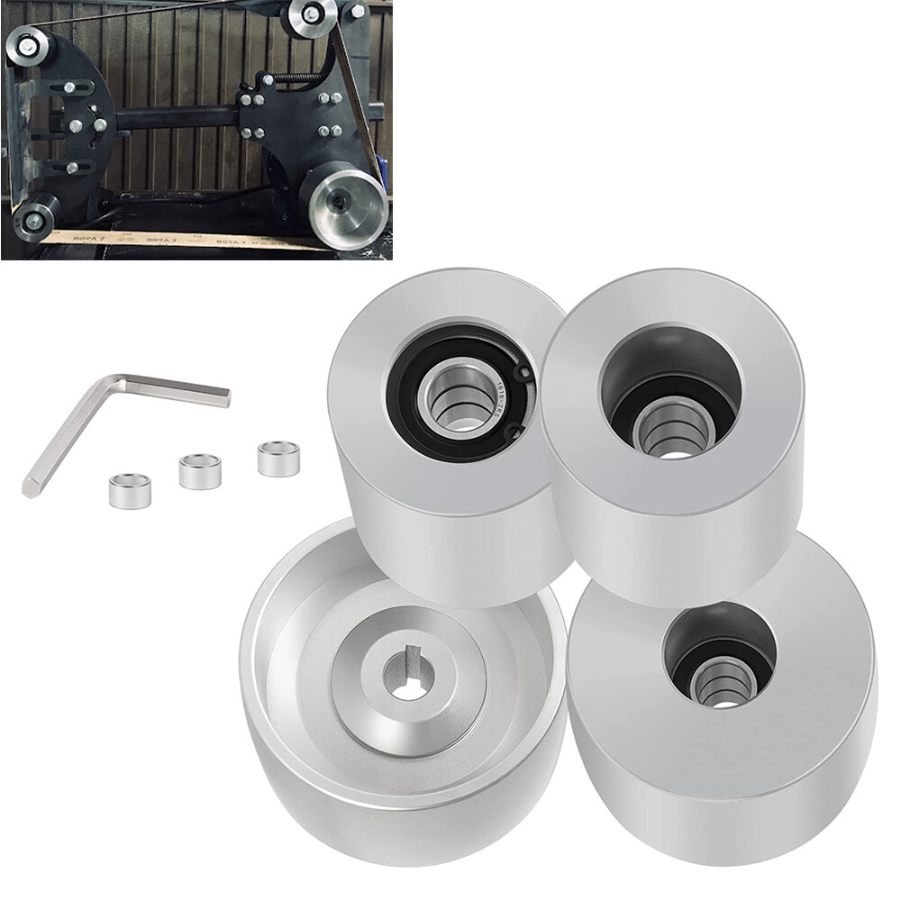 Belt Grinder 2x72 Wheel Set Perfect for Knife Grinder, Complete Belt-Knife Set