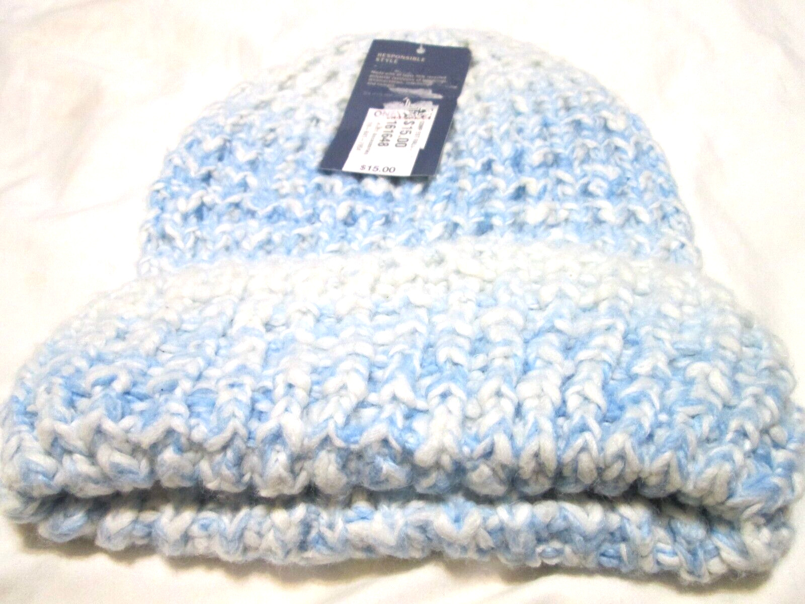 Universal Thread Knit Hat-Women's-ONE SIZE- BLUE VERIEGATED-NWT-RET 15.00-NICE
