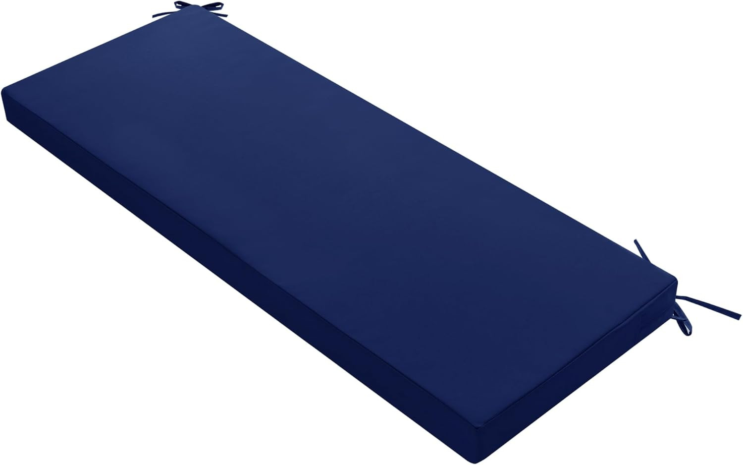 Waterproof Navy Blue Outdoor Bench Cushion - Non-Slip, Removable Cover, 59x18