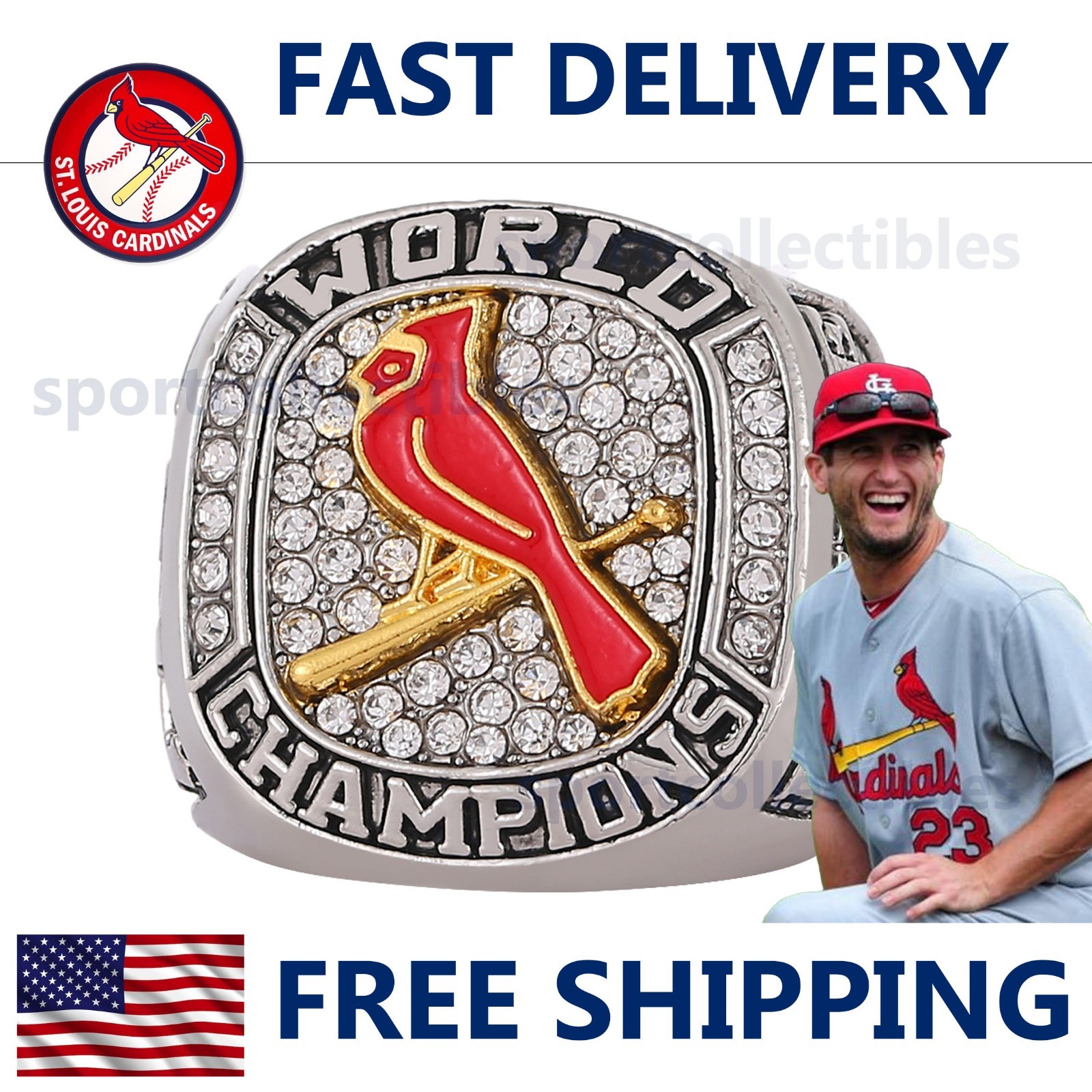 2011 St. Louis Cardinals World Series Ring - FREESE #23 - Fan Gift - MLB Replica
