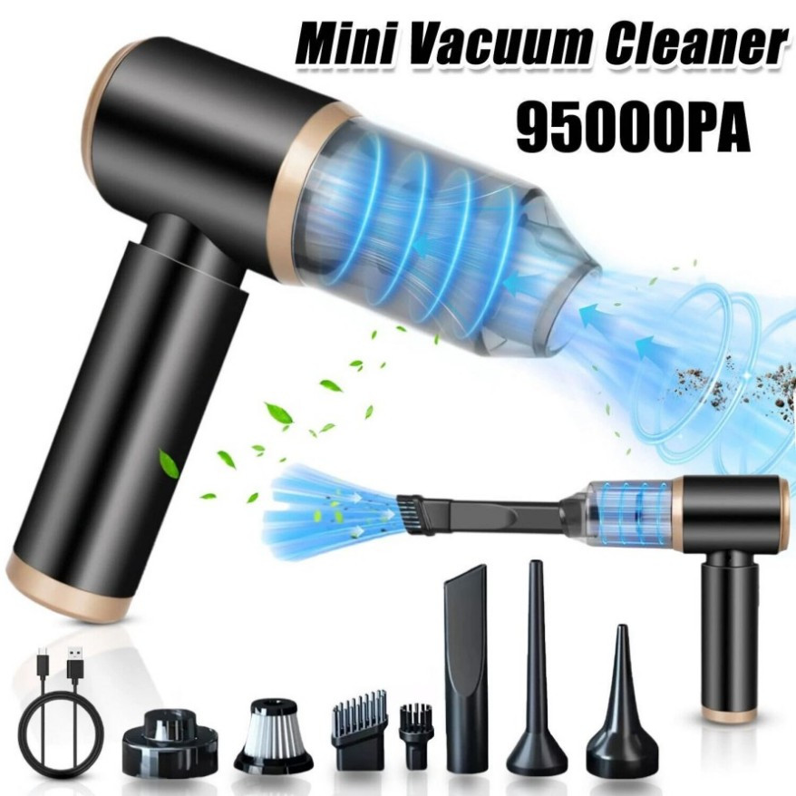 9 In1Mini Portable Cordless Handheld Air Blower & Vacuum Cleaner for Home&Car//