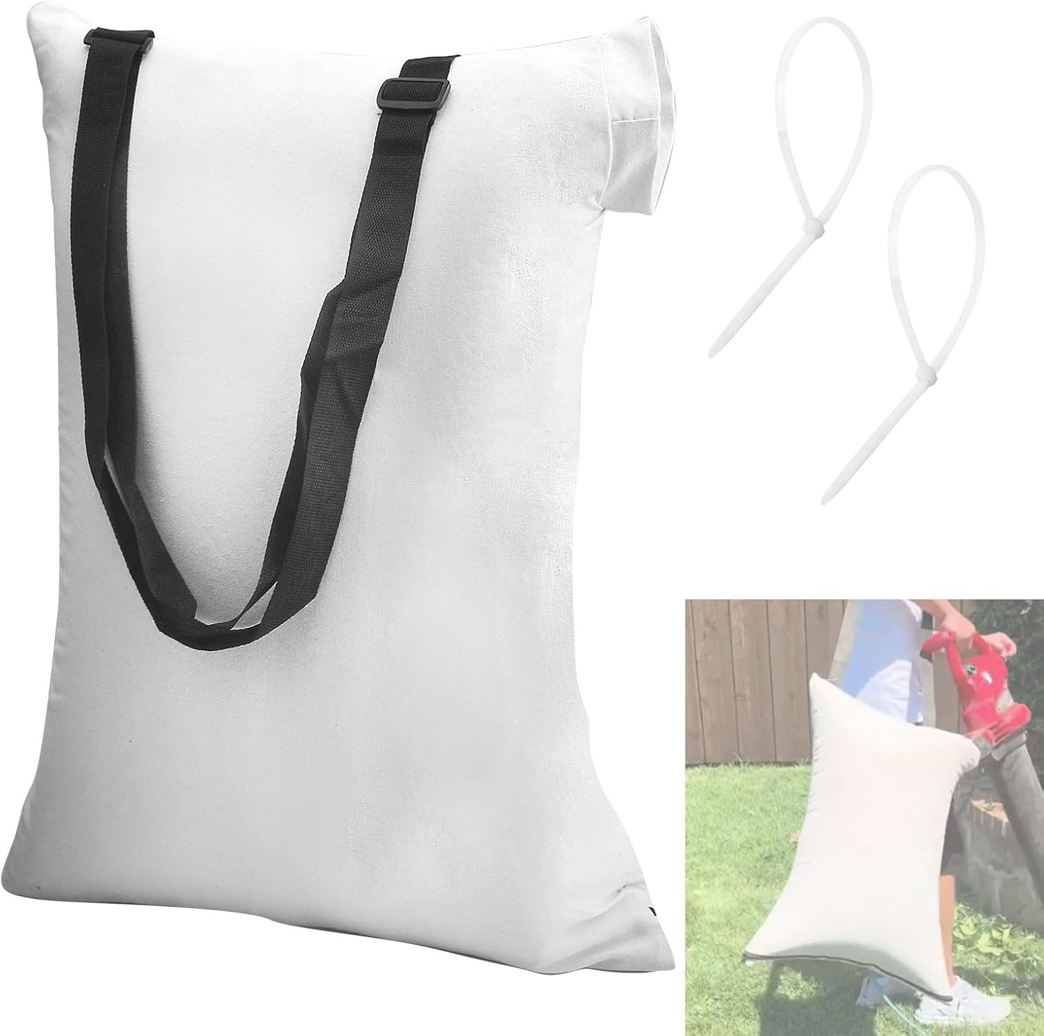 Blower Vacuum Bag for Portland 12 Amp 3-in-1 Electric Mulcher Replacement