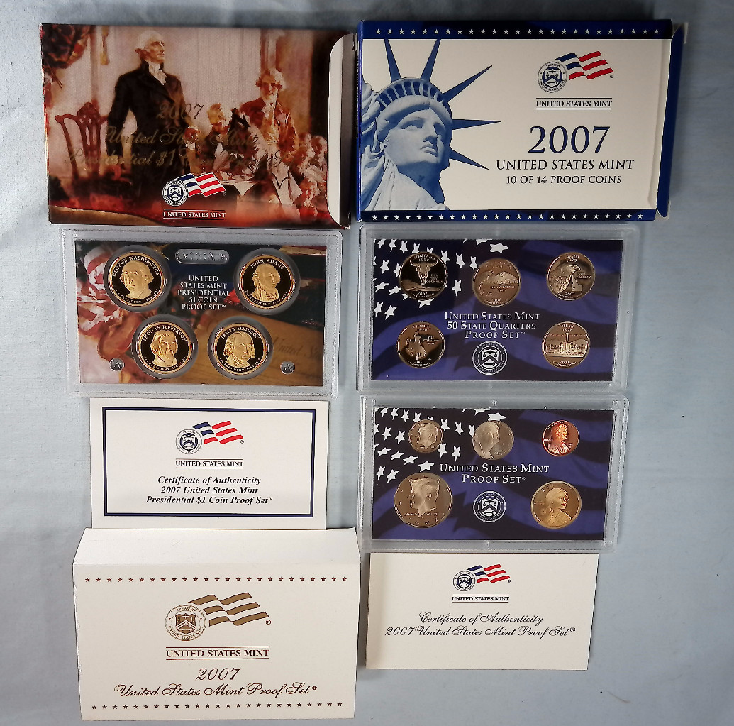 2007-S United States Mint Proof Set 14-Coins