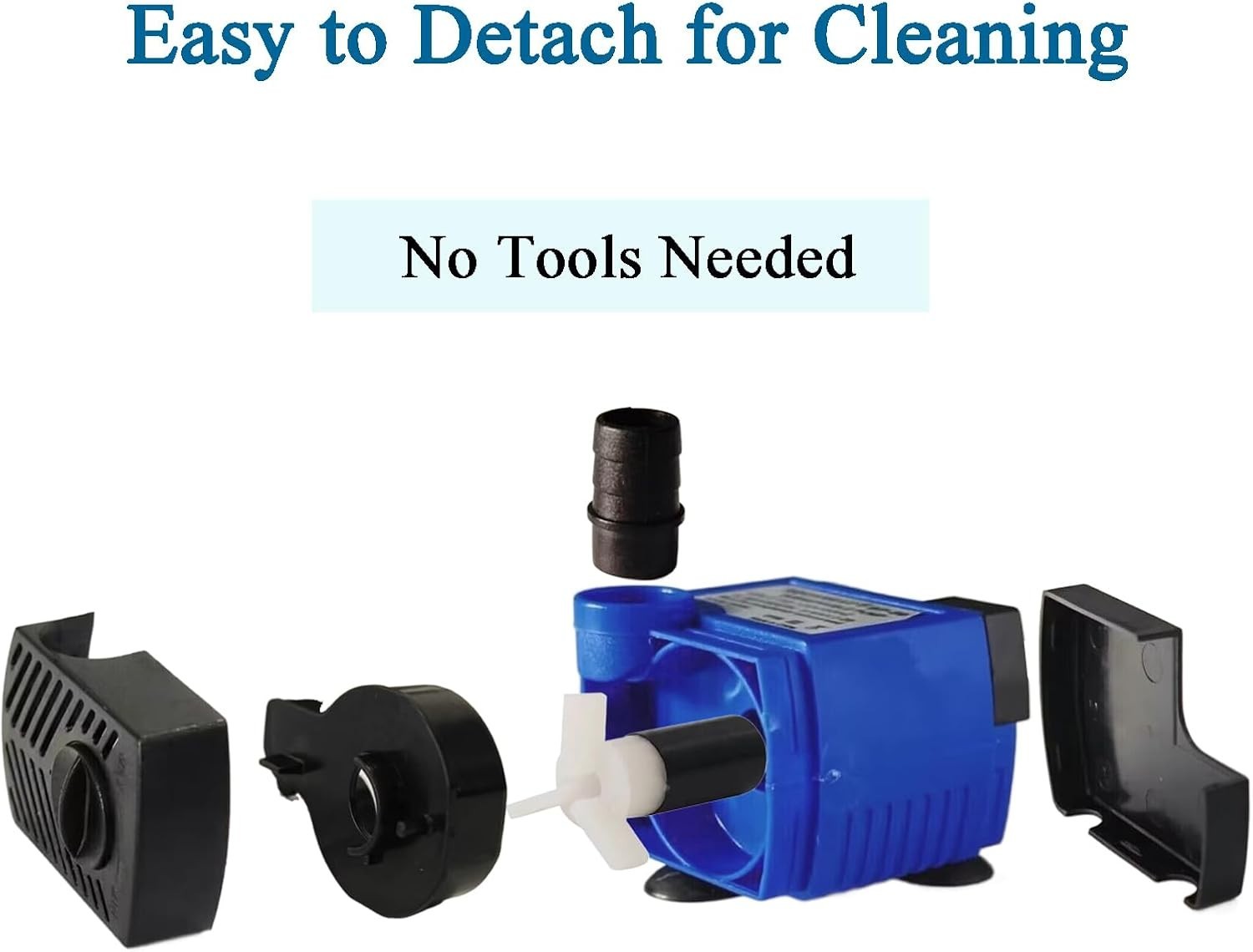 Compact 50GPH Submersible Pump with Adjustable Flow for Aquariums & Hydroponics