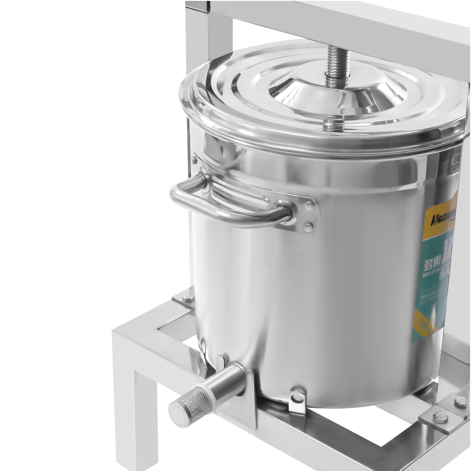 10L Manual Fruit Presser Durable Grape Apple Juice Extractor Beeswax Presser