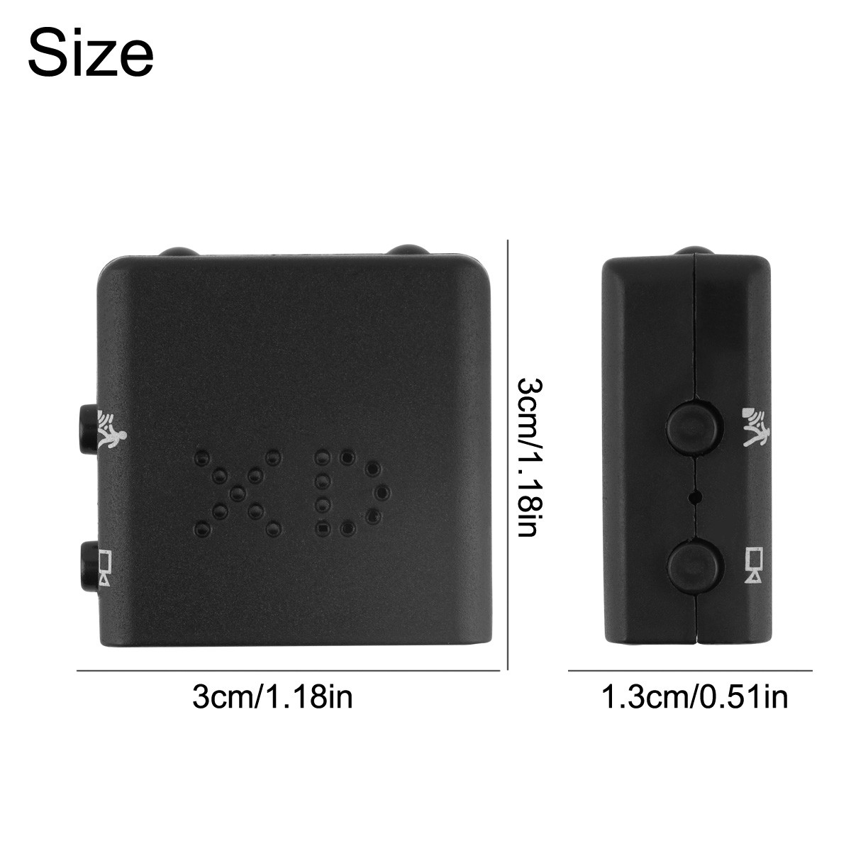 200mAh Battery Night Vision Capability Upgraded Version Direct Recording Device