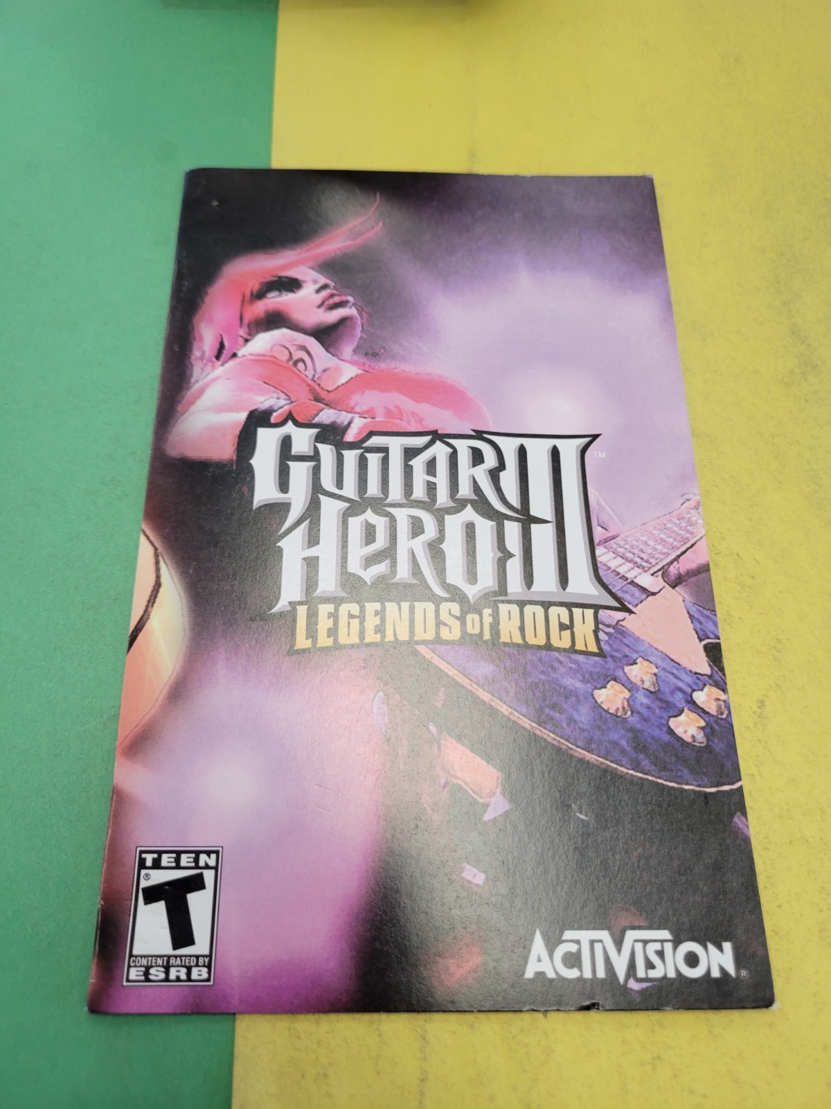 PlayStation 2 PS2 Manual Only Guitar Hero III Legends Of Rock￼