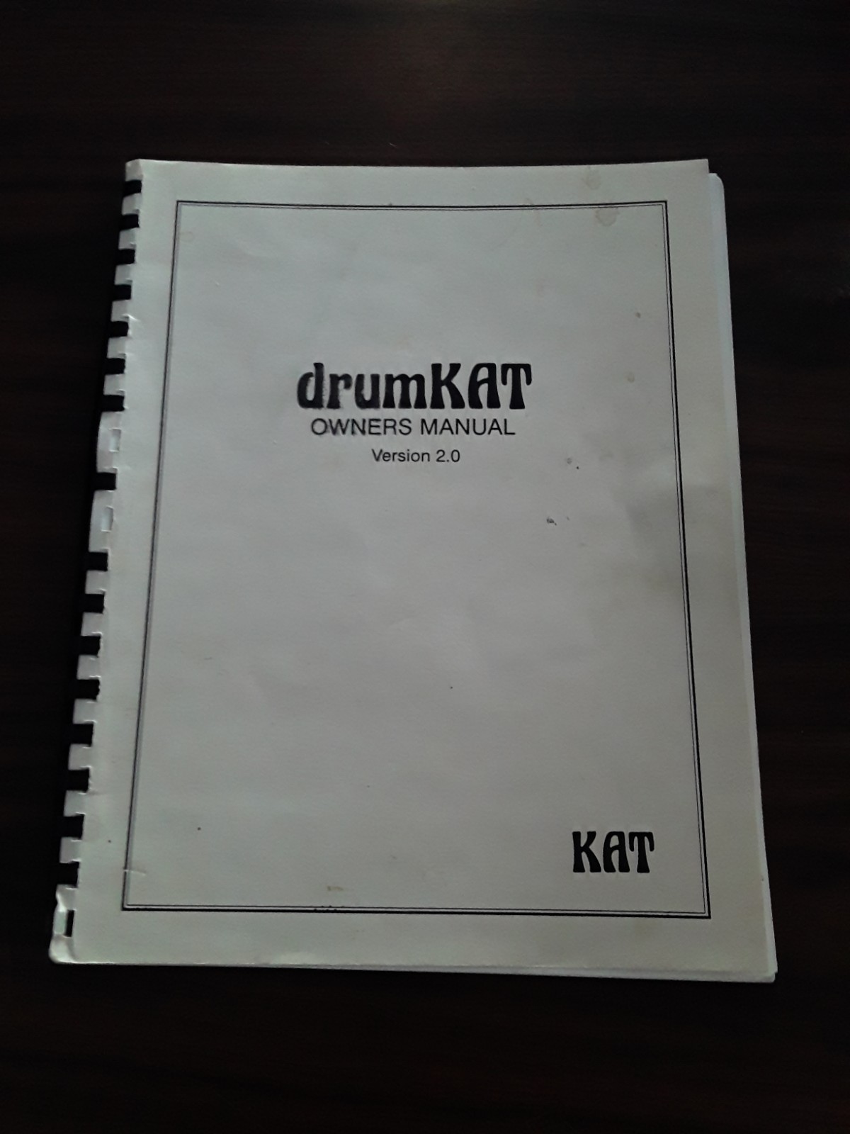 Alternate Mode DrumKat Owners Manual for Pad Controller - No Missing Pages