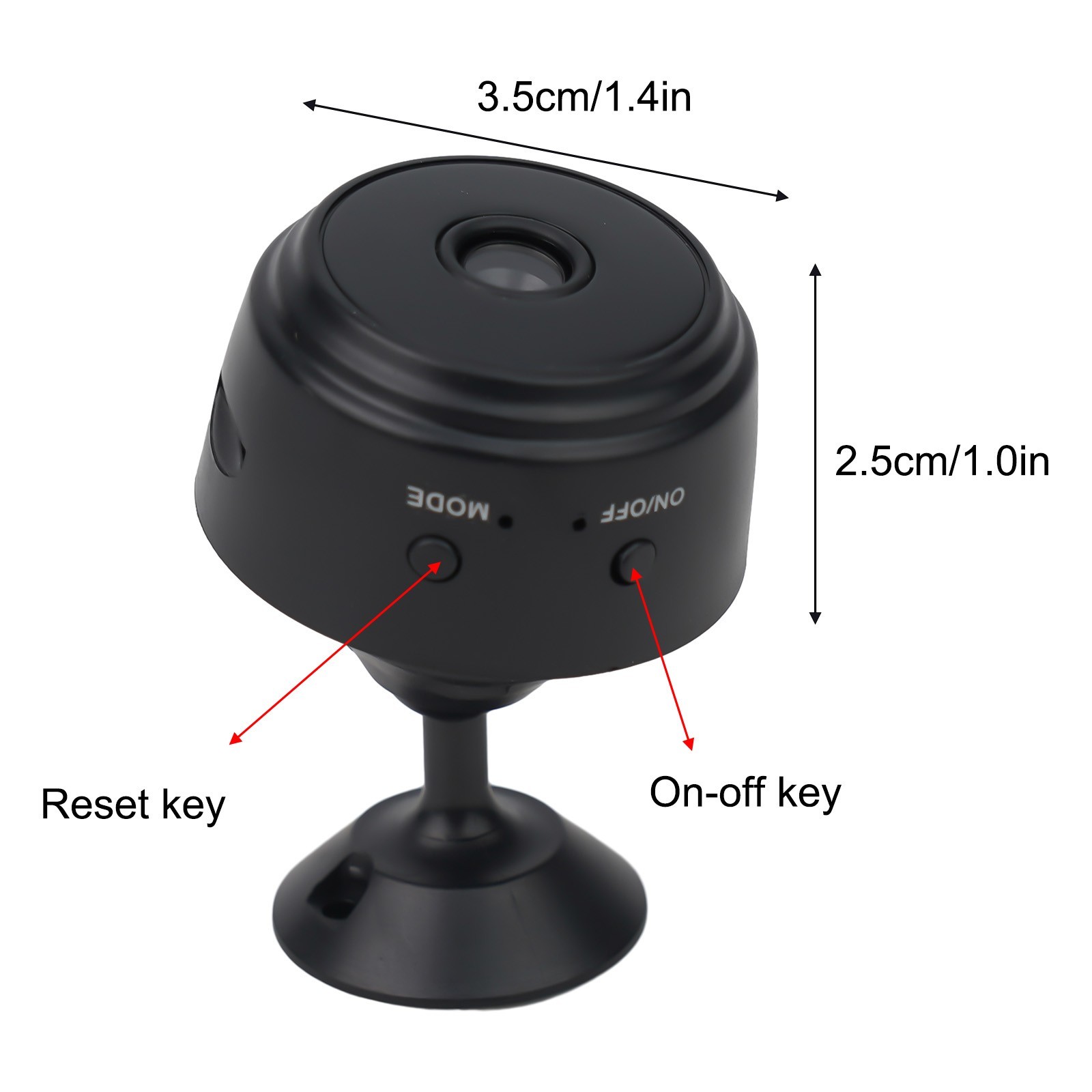WiFi Surveillance Camera A9 for mini Camera with for Night Vision and Loop