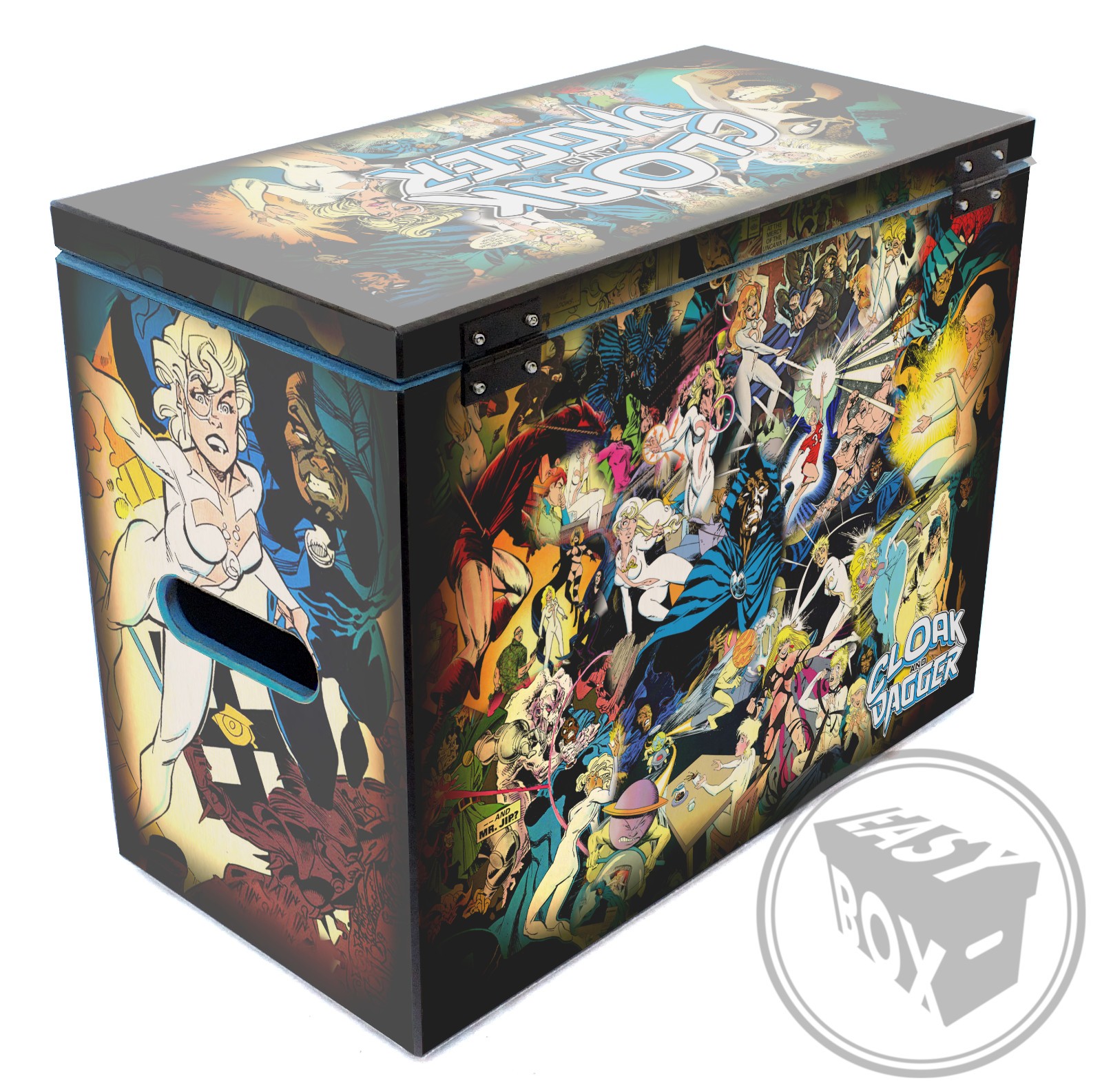 Cloak and Dagger - Large Comic Book Hard Storage Box Chest MDF
