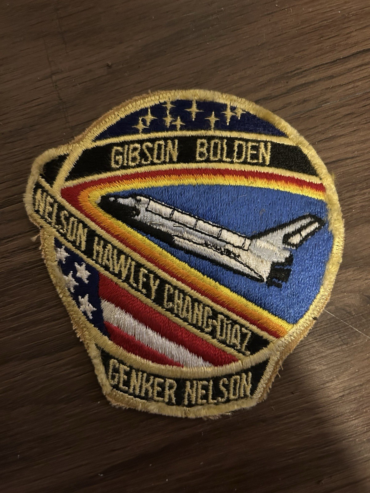 NASA SPACE SHUTTLE PATCH GIBSON BOLDEN NELSON HAWLEY CHANG-DIAZ CENKER NELSON