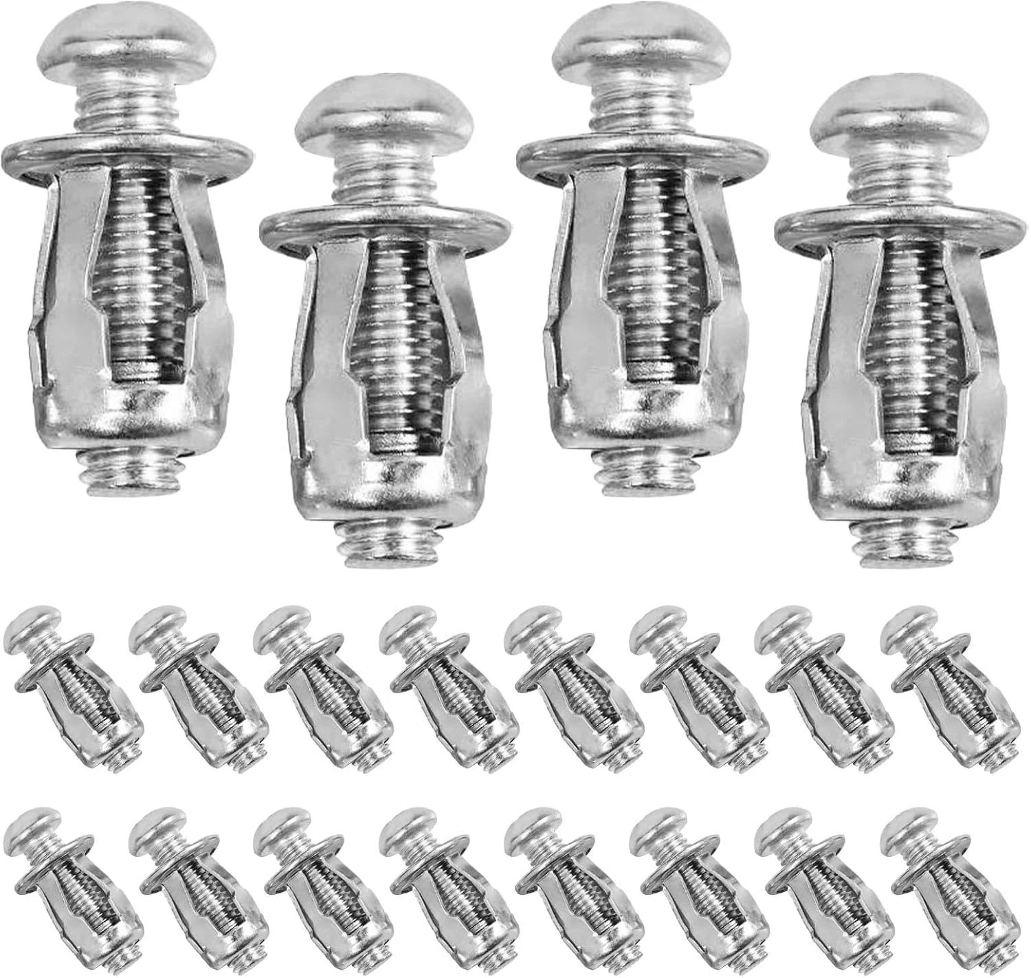EMVANV 20 Pcs Hollow Door Anchors,Hollow Metal Cavity Fixing Hollow Wall Anchors