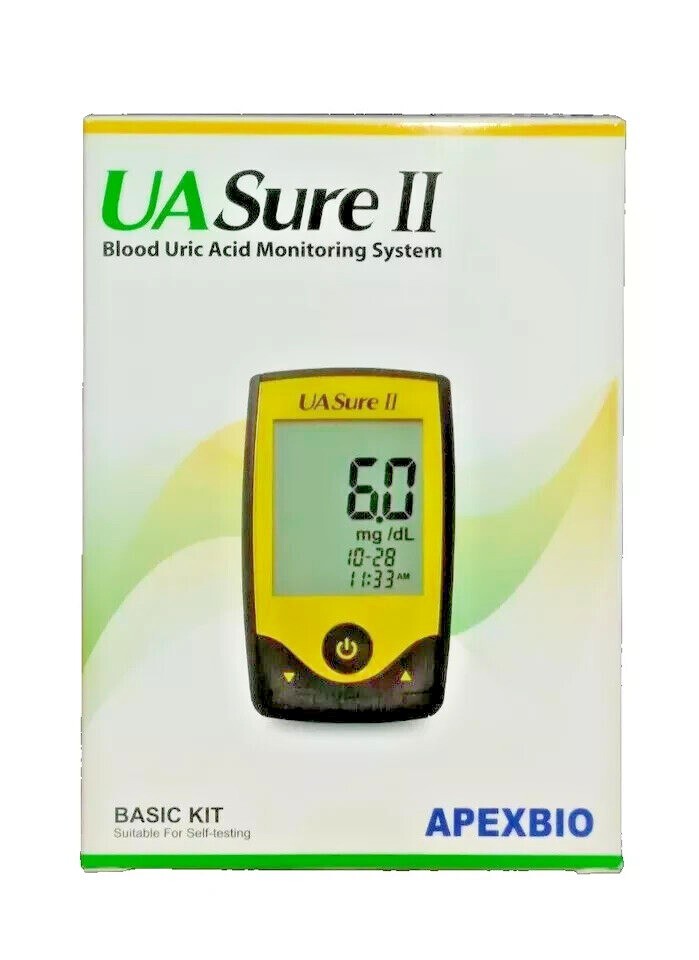 UASure II Blood Uric Acid Meter Test Kit for Uric Acid Gout Monitoring Original