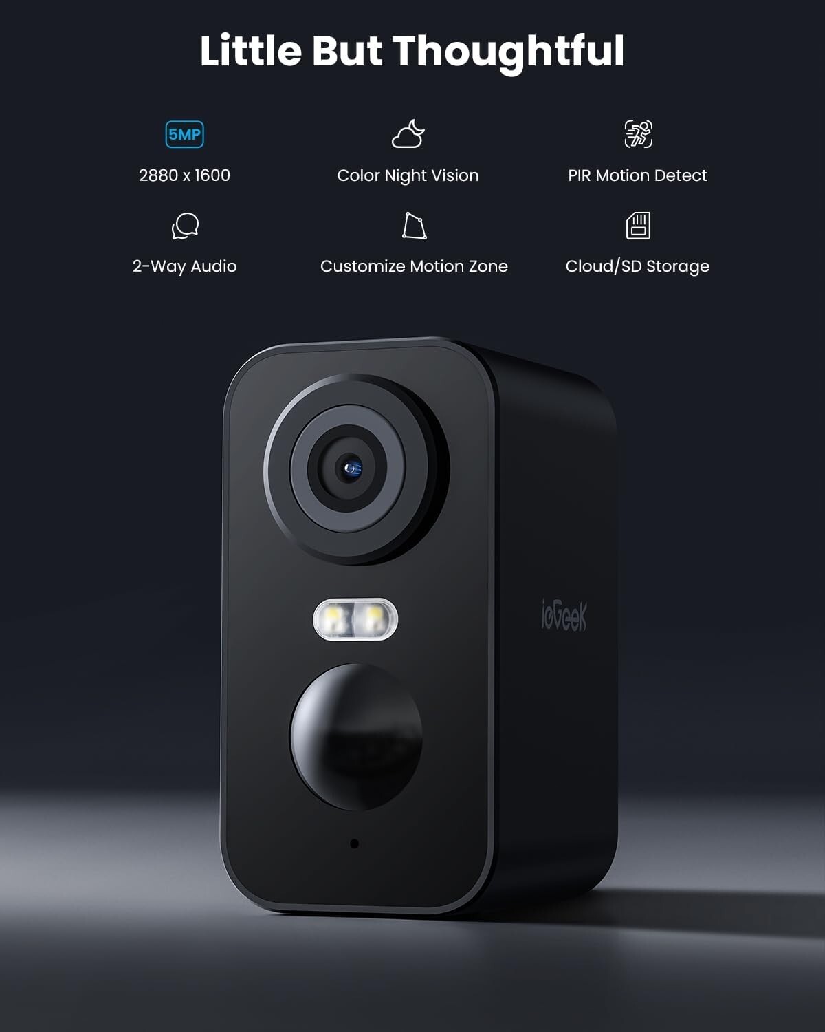 ieGeek Home Security Cameras Wireless Outdoor 5MP Wifi Camera System Alexa