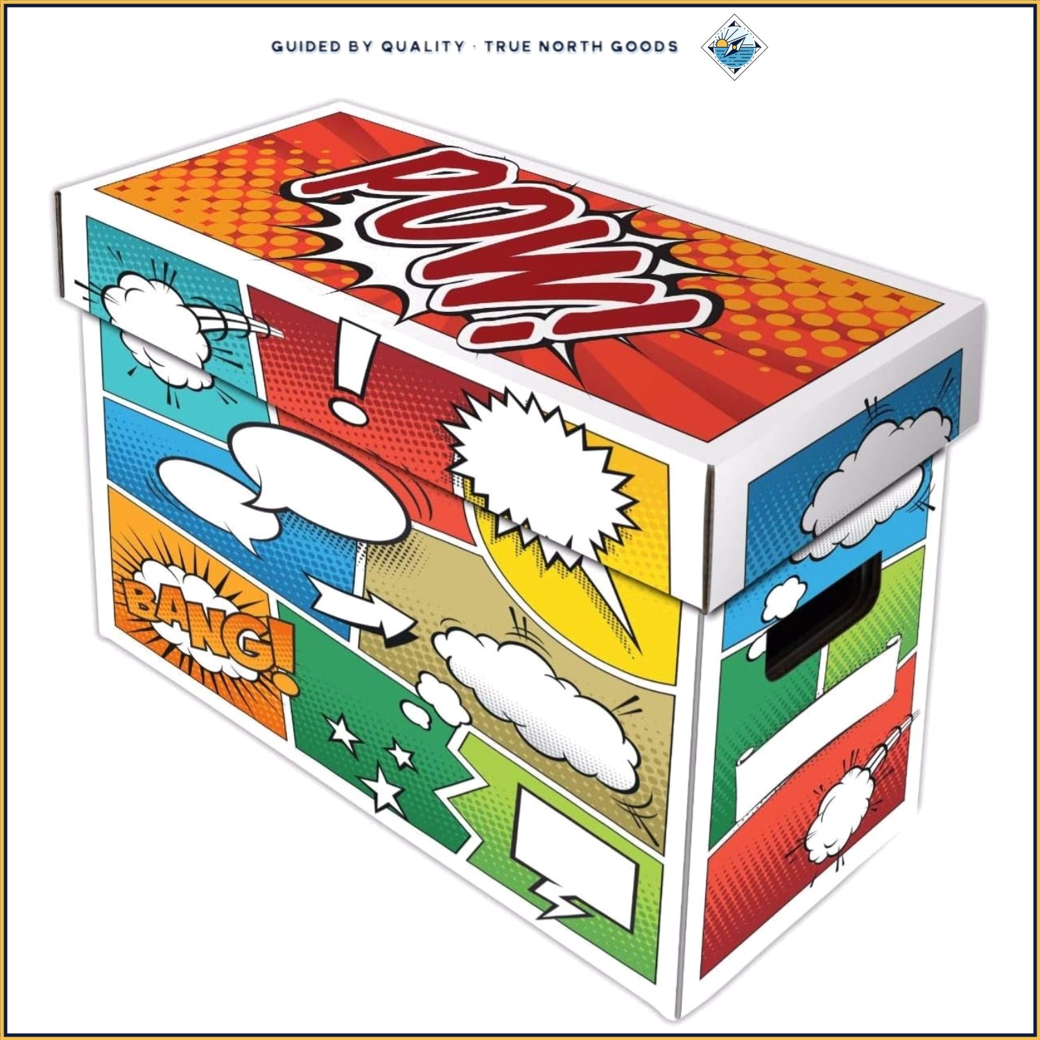 Durable Stackable Comic Storage Box, Classic Design for Current & Silver Age
