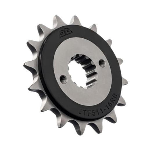 Sprockets F511.16RB 16 Tooth Rubber Cushioned Front Countershaft Sprocket,