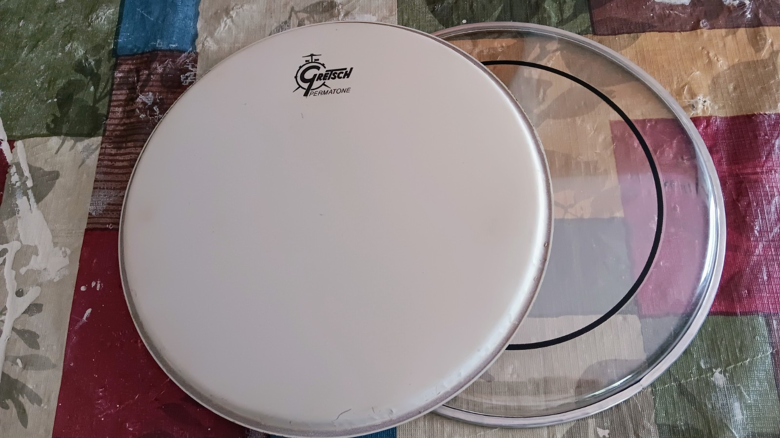 Gretsch 10" Permatone Coated Drum Head With Resonant pinstripe.