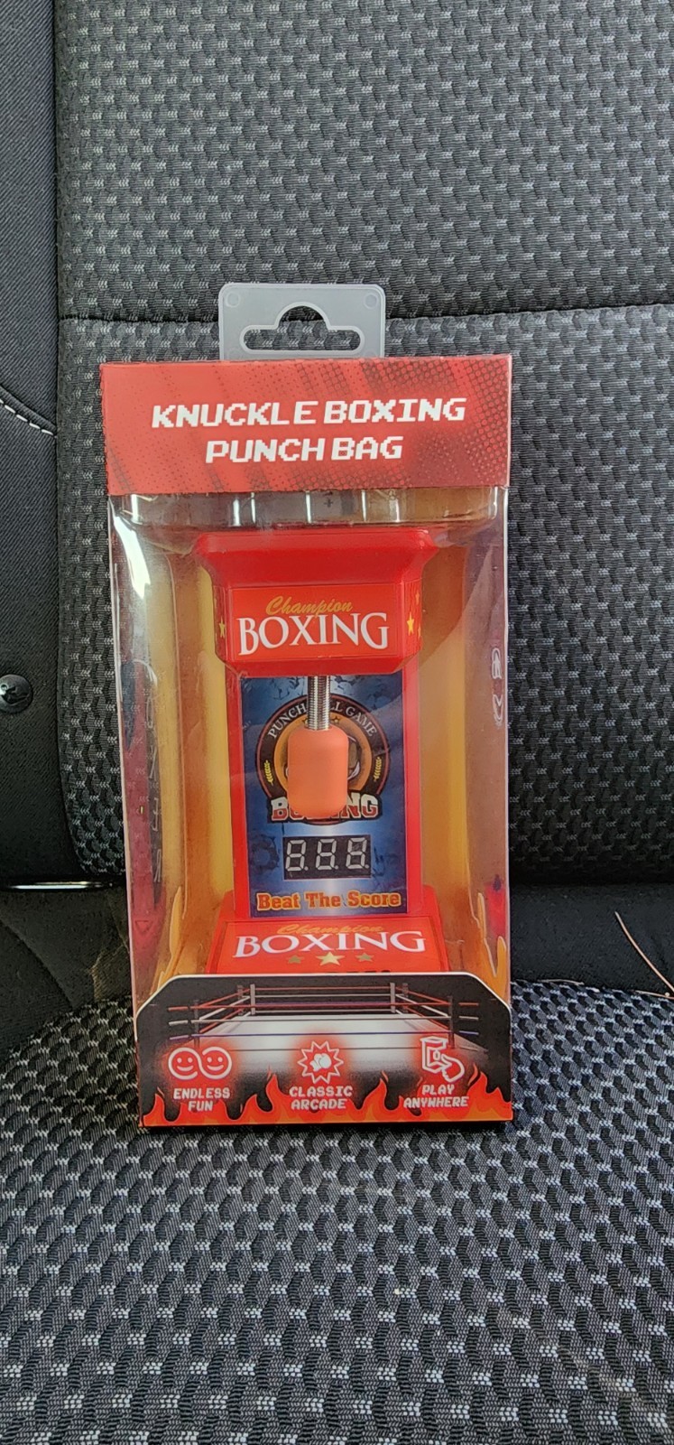 Mini Boxing Punch Bag Game Desktop Arcade Toy Score Counter Knuckle Boxing