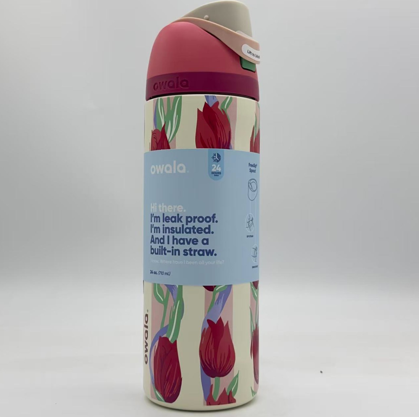 Owala UO Tulip Bouquet 24oz Tumble Exclusive FreeSip Owala Water Bottlen NEW