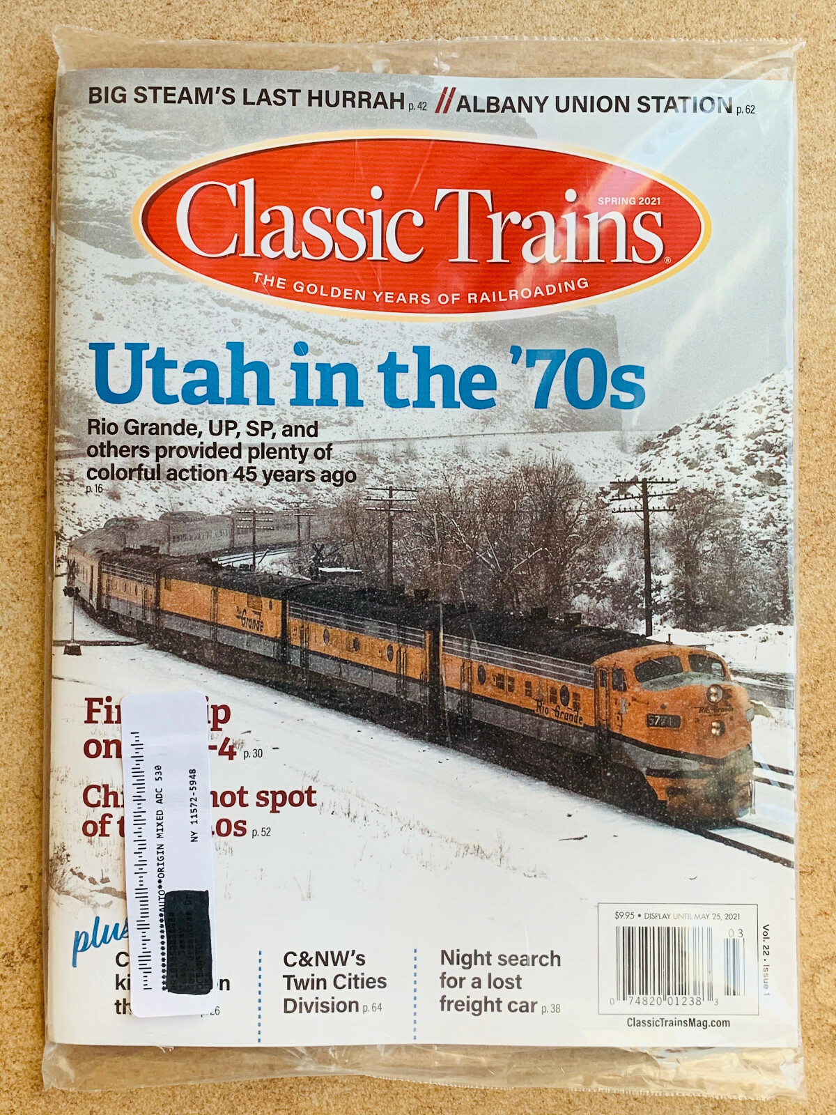 NEW FACTORY SEALED CLASSIC TRAINS MAGAZINE SPRING 2021 1970s PHOTOS UTAH IN 70'S