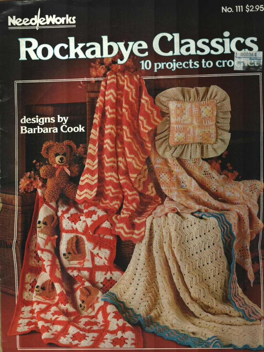 ROCKABYE CLASSICS 10 BABY AFGHANS NURSERY DECOR CROCHET PATTERN BOOK