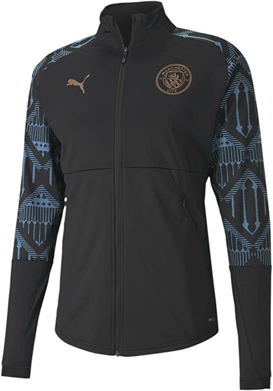 Puma 2020-21 Manchester City Stadium Jacket - Black Men's Small 758033 09