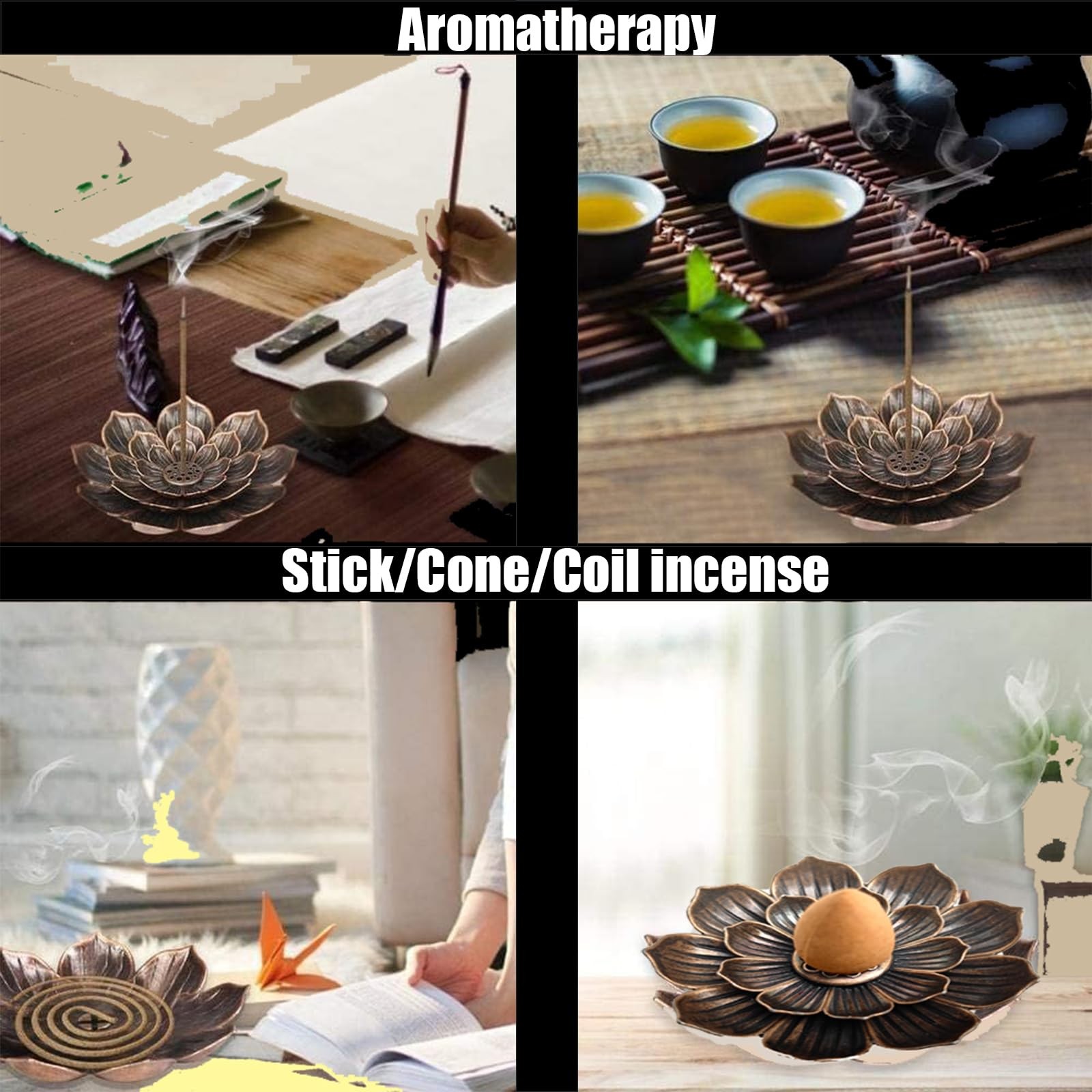 AMASSIVEROCK Lavender Incense Cones (60 Cones) Backflow 1 Pack