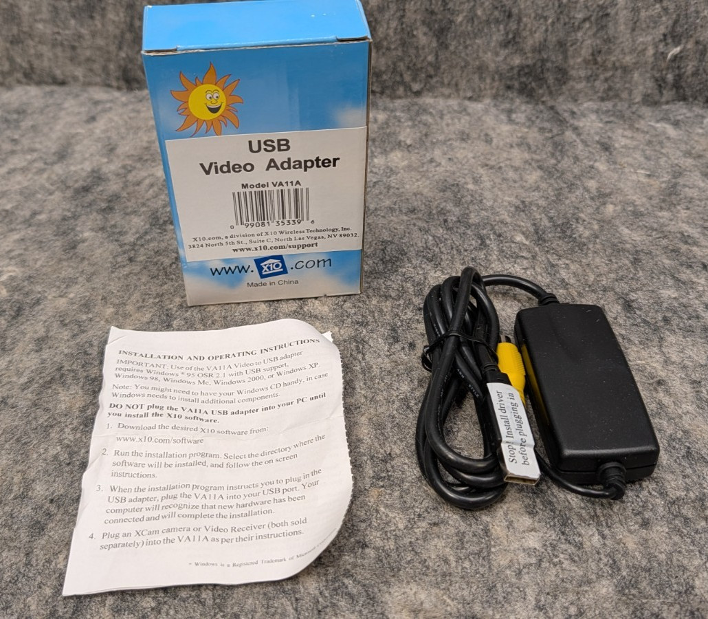 USB Security Camera Video Adaptor X10 PowerHouse VA11A 🔥New🔥