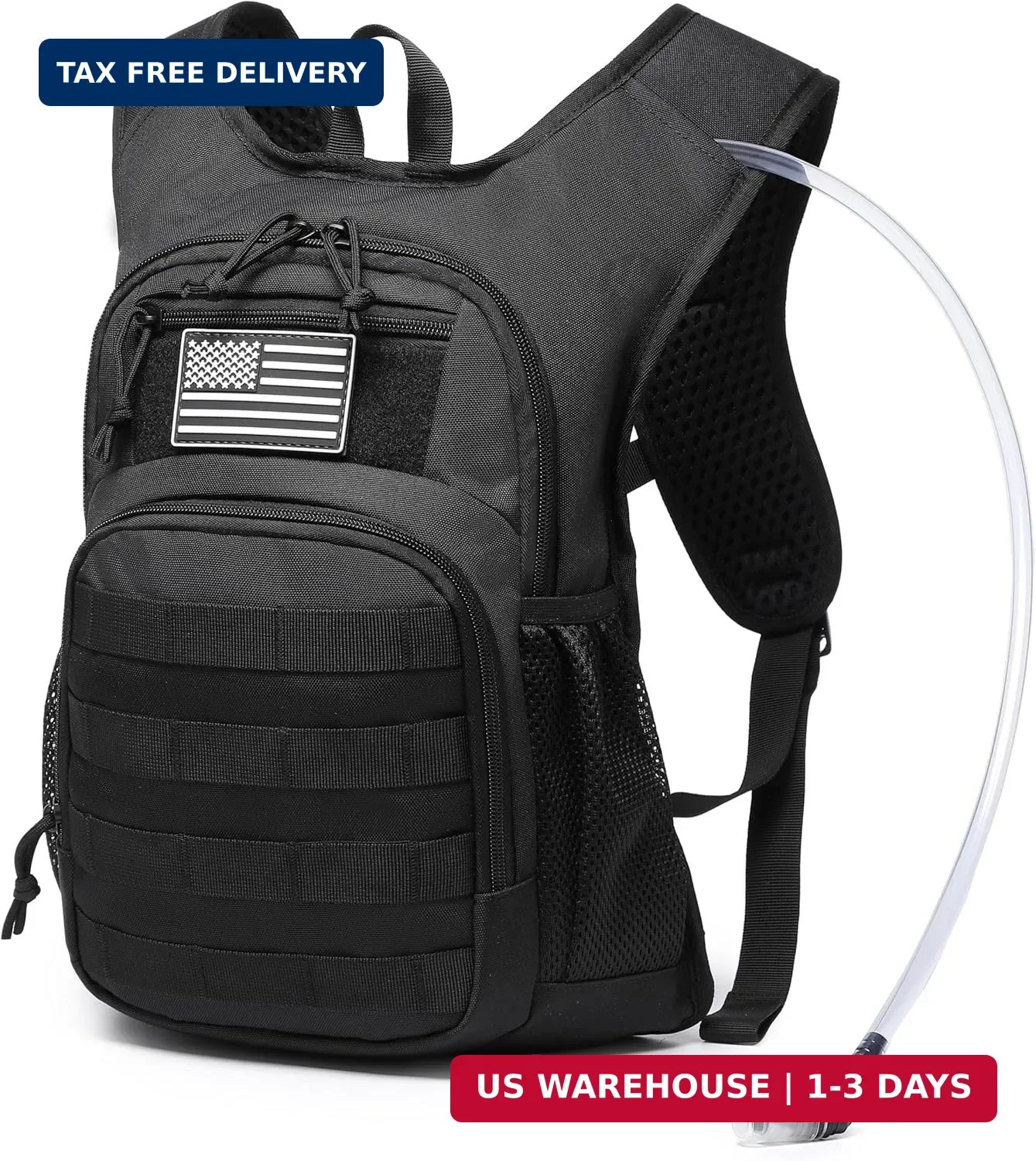 Hydration Backpack with Water Bladder for Hiking Tactical Hydration Pack for ...