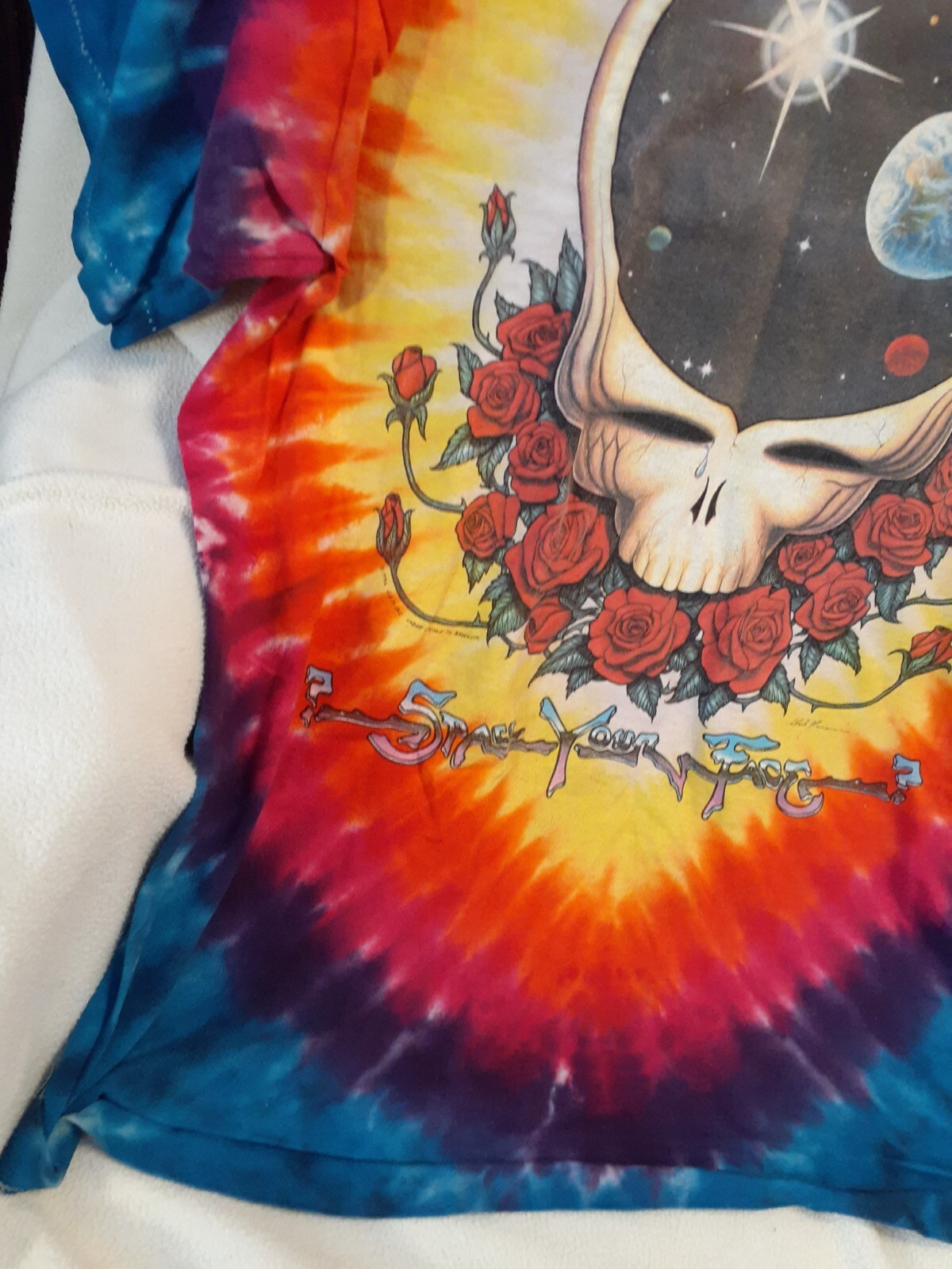 1992 GRATEFUL DEAD SPACE YOUR FACE T-Shirt by Liquid Blue Sz Large